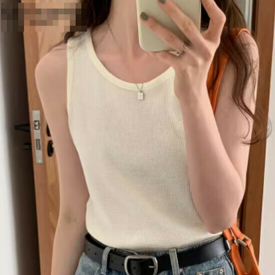 Hot selling vest for outer wear and inner wear [Apricot color] [S-XL size] (please contact customer service to confirm the delivery size after placing the order)