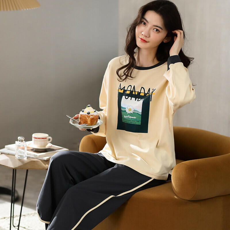 激抵圓領睡衣套裝【M-XXL碼 AM66143】【下單后聯絡客服確認發貨尺碼 】
