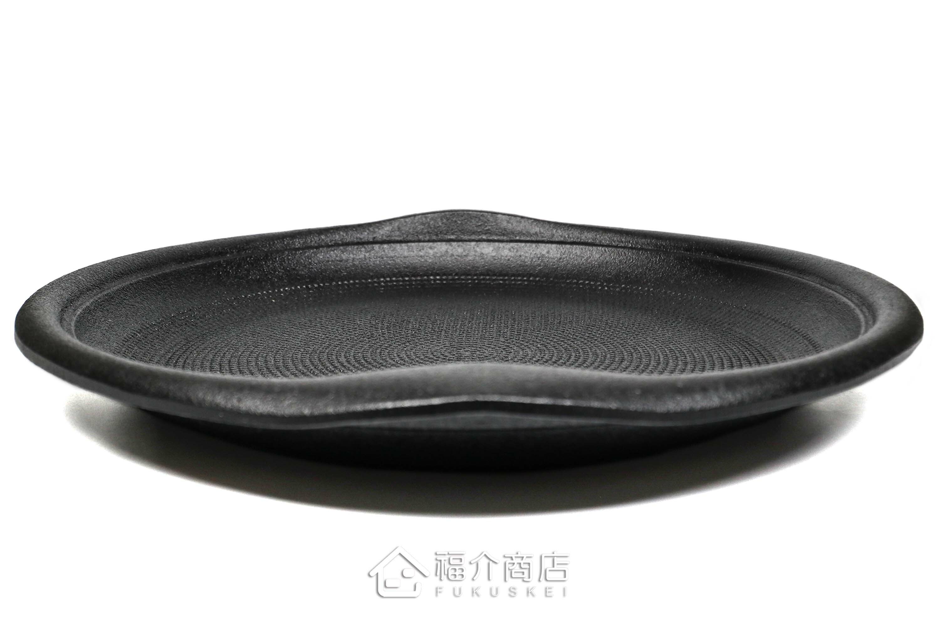 可以煎餃子炒肉炒菜料理的珠璣玉紋黑色鑄鐵鍋