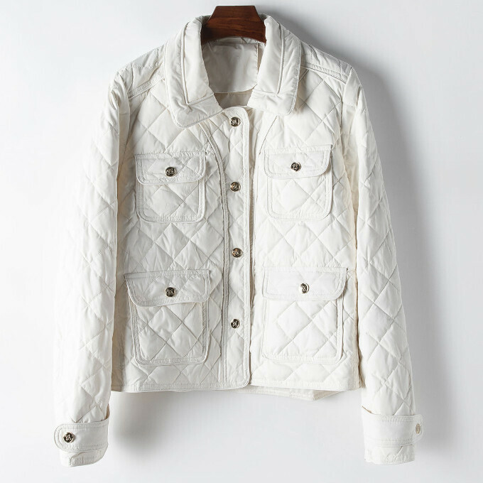 熱賣輕薄羽絨服(S/M碼)(米白色)(下單後聯絡客服確認發貨尺碼)