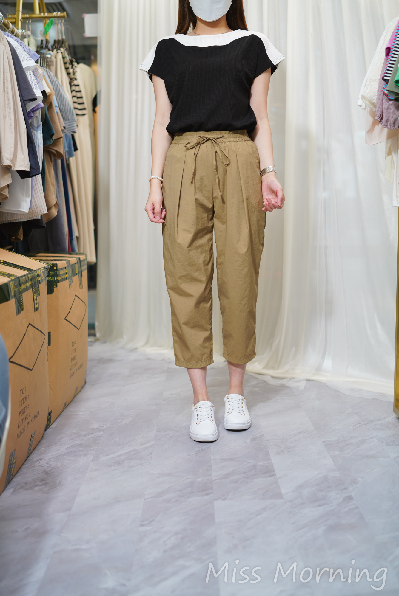 拼色領上衣(13922)&超好著風衣褲(33746)