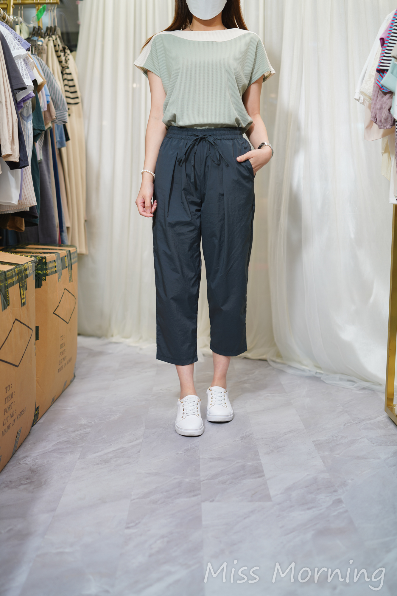 拼色領上衣(13922)&超好著風衣褲(33746)