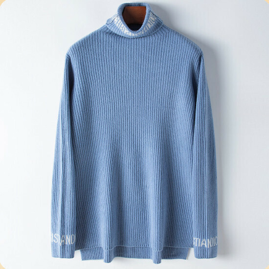 Hot selling wool knitted bottoming shirt (one size fits all) (blue 01)