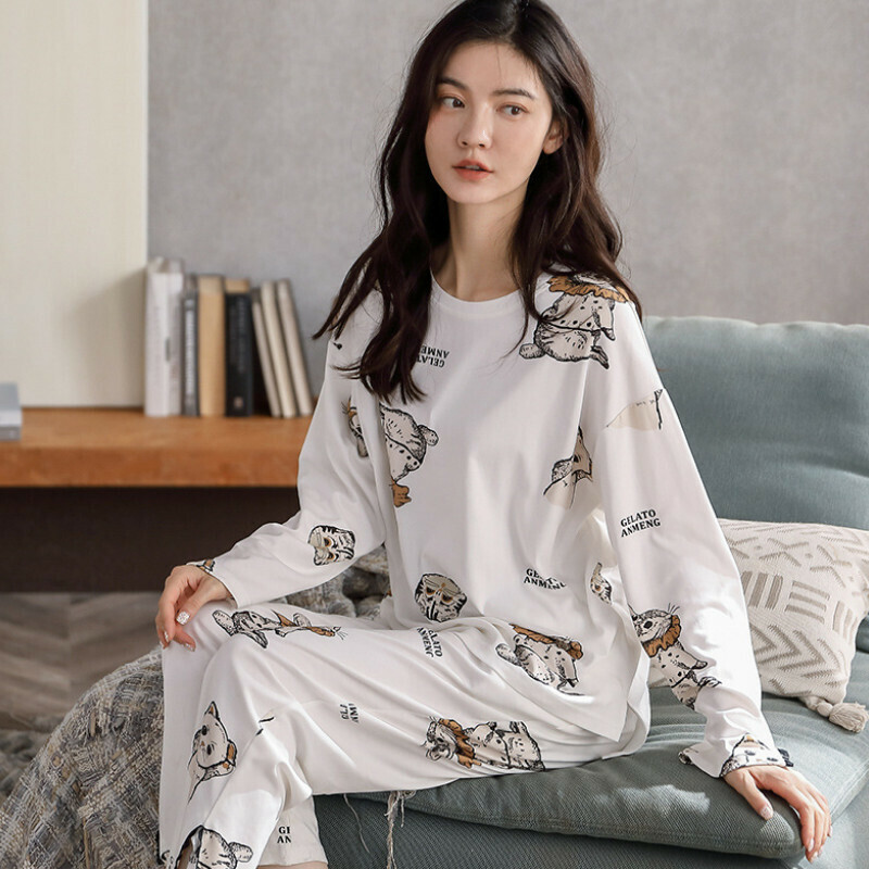 熱賣圓領睡衣套裝【M-XXL碼 AM66149】【下單后聯絡客服確認發貨尺碼 】