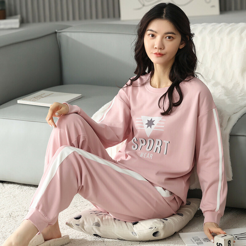 熱賣圓領睡衣套裝【M-XXL碼 AM66152】【下單后聯絡客服確認發貨尺碼 】