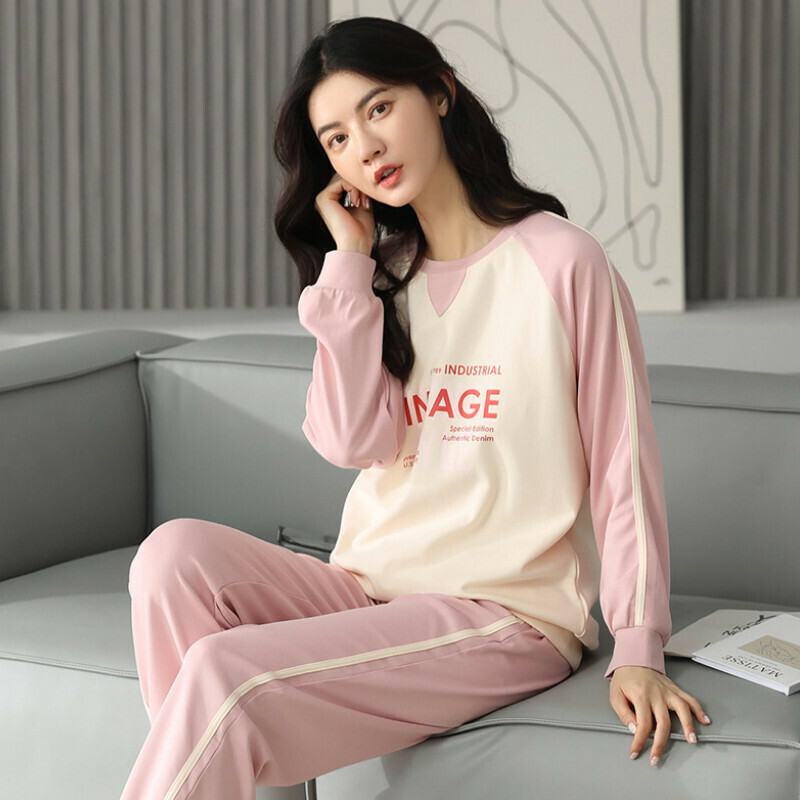 熱賣圓領睡衣套裝【M-XXL碼 AM66154】【下單后聯絡客服確認發貨尺碼 】