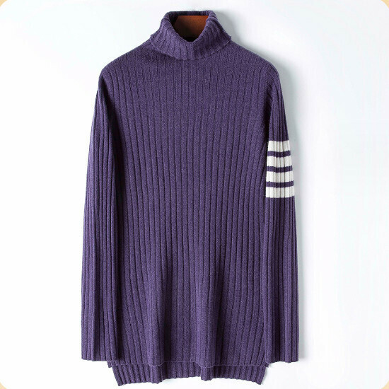 Hot Selling Wool Knitted Bottoming Sweater (One Size) (Purple 02)