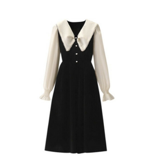 Hot selling autumn and winter dress [black] [L-4XL size] (please contact customer service to confirm the delivery size after placing the order)