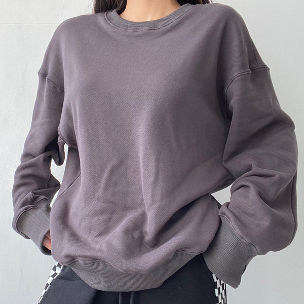 熱賣不規則袖口運動套頭衛衣(碳灰色)(S-L碼)(下單後聯絡客服確認發貨尺碼)