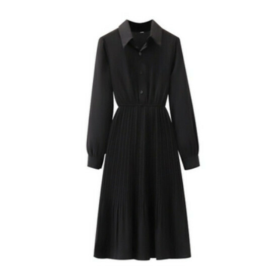 Hot Selling Shirt Dress [Black] [S-XL] (Please contact customer service to confirm the delivery size after placing the order)