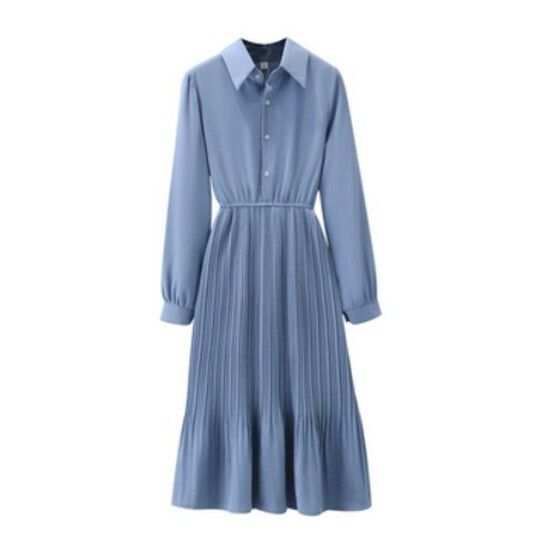 Hot Selling Shirt Dress [Blue] [S-XL] (Please contact customer service to confirm the delivery size after placing the order)