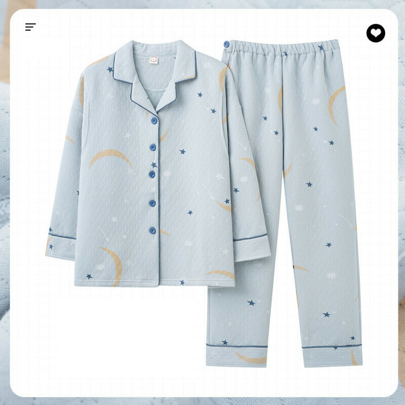 新款長袖睡衣套裝【M-3XL碼 AM1718】【下單后聯絡客服確認發貨尺碼 】