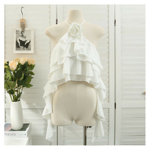Halterneck Camisole (White) (One Size)