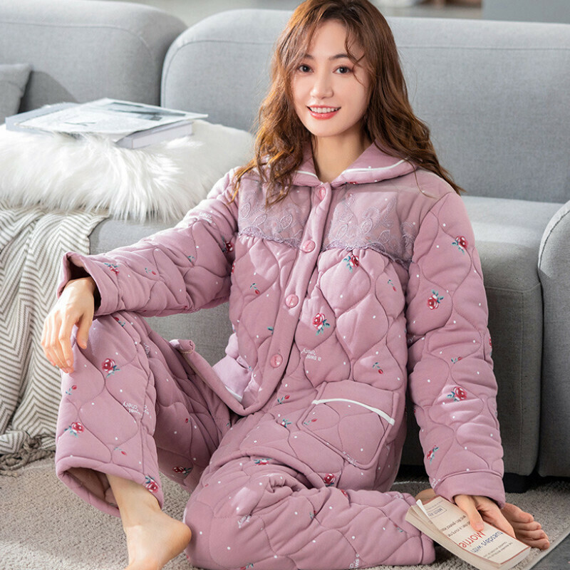 熱推加厚長袖睡衣套裝【M-XXXL碼 XP404】【下單后聯絡客服確認發貨尺碼 】