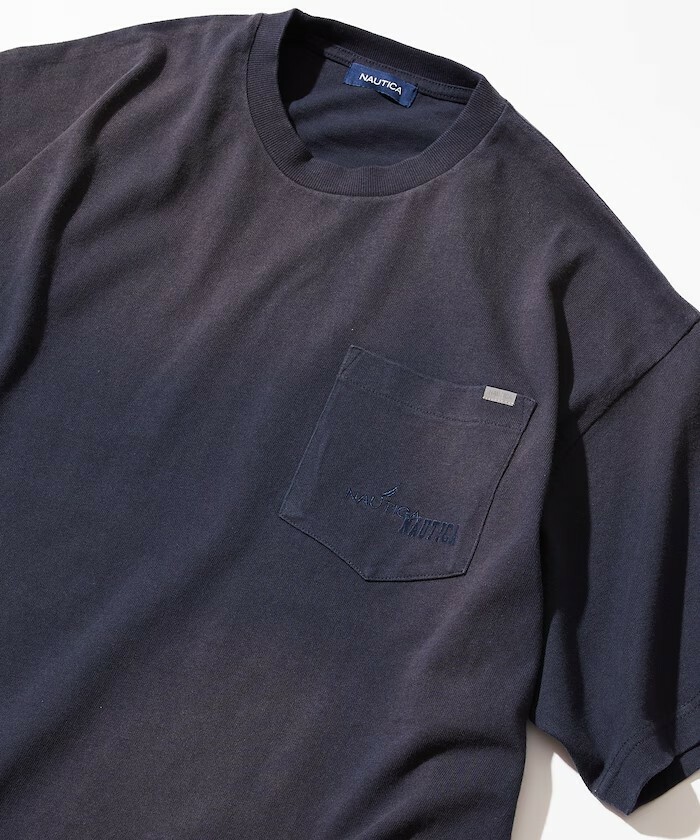 "代購" Nautica 24S/S Garment Dyed Hidden Logo S/S PKT Tee 口袋踢 染色