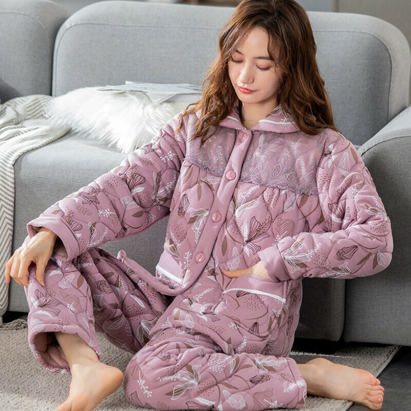 熱推加厚長袖睡衣套裝【M-XXXL碼 XP405】【下單后聯絡客服確認發貨尺碼 】