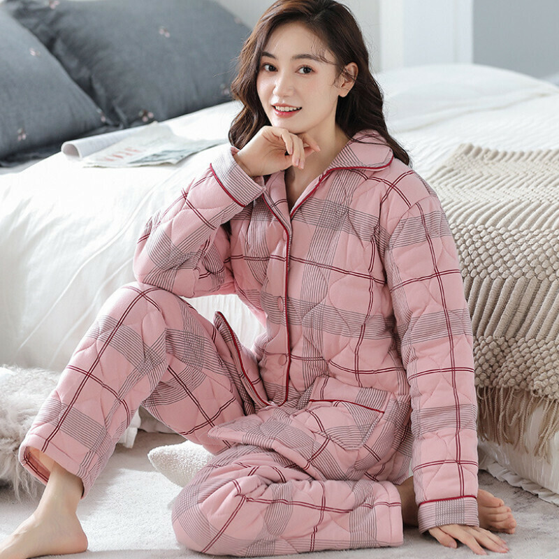 熱推加厚長袖睡衣套裝【M-XXXL碼 XP410】【下單后聯絡客服確認發貨尺碼 】