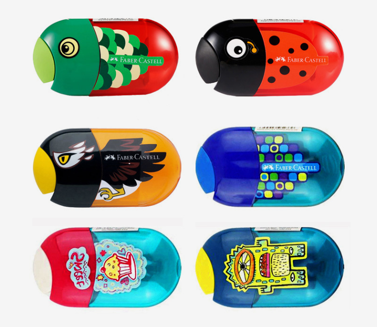 德國FABER-CASTELL雙孔削鉛筆機素描美術專用炭筆刀 A1835