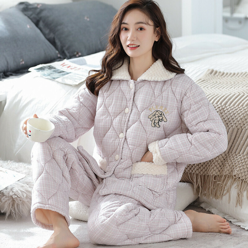 熱推加厚長袖睡衣套裝【M-XXXL碼 XP412】【下單后聯絡客服確認發貨尺碼 】