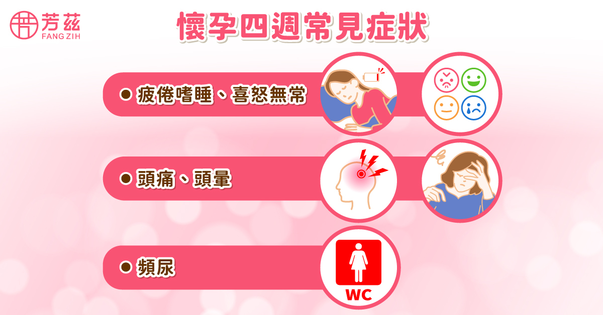 懷孕四週常見症狀