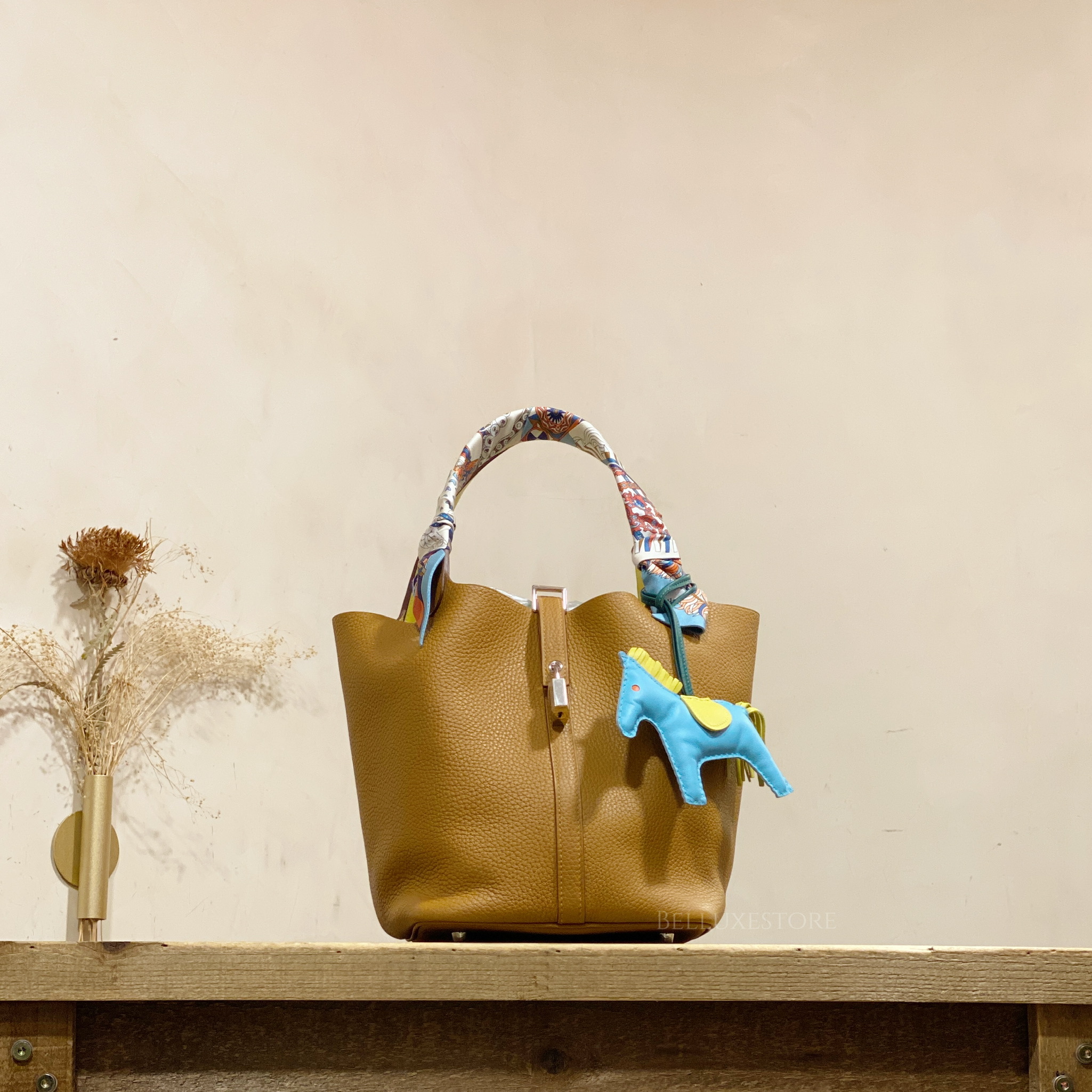 [Unused] Hermes picotin 22 with twilly clemence stam...