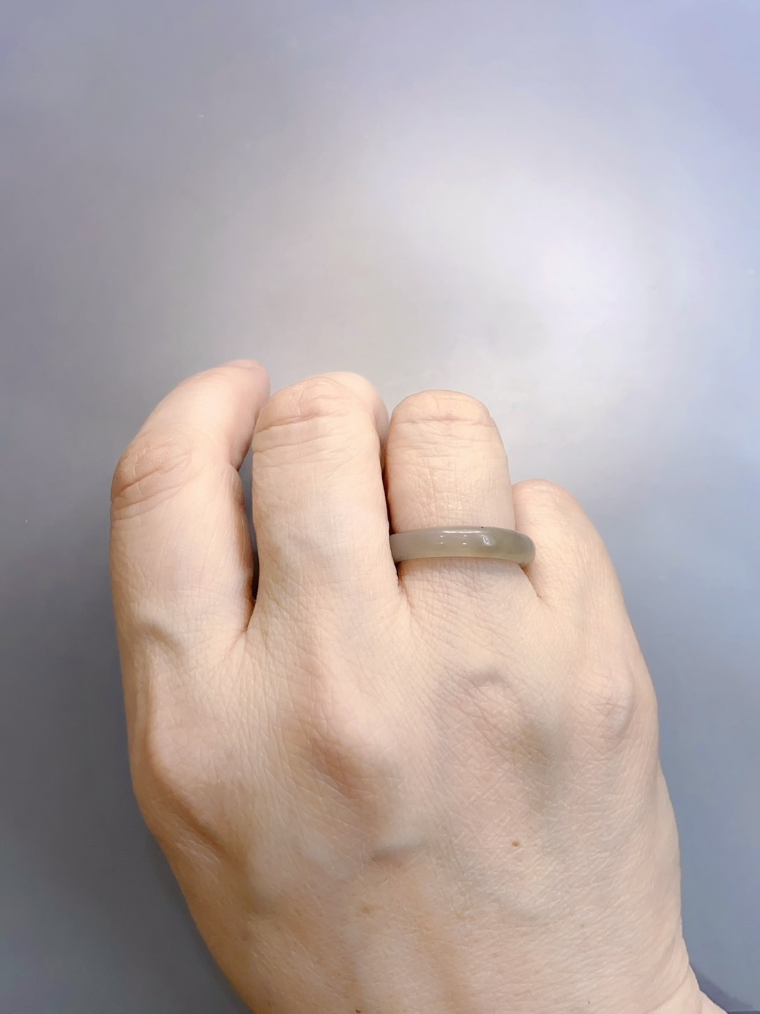 守護與養生丨和田玉青花料玉戒環