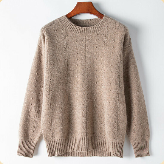 Hot Selling Knitted Wool Bottoming Sweater (M/L Size) (Gray 01) (Contact customer service after placing the order to confirm the delivery size)