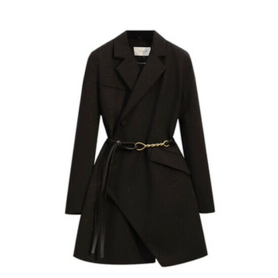 Hot selling mid-length blazer [black] [size L-4XL] (please contact customer service to confirm the delivery size after placing the order)