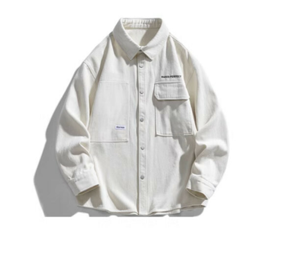 熱推復古簡約長袖襯衫（白璽色）【M-3XL碼】【下單後聯絡客服確認發貨尺碼】