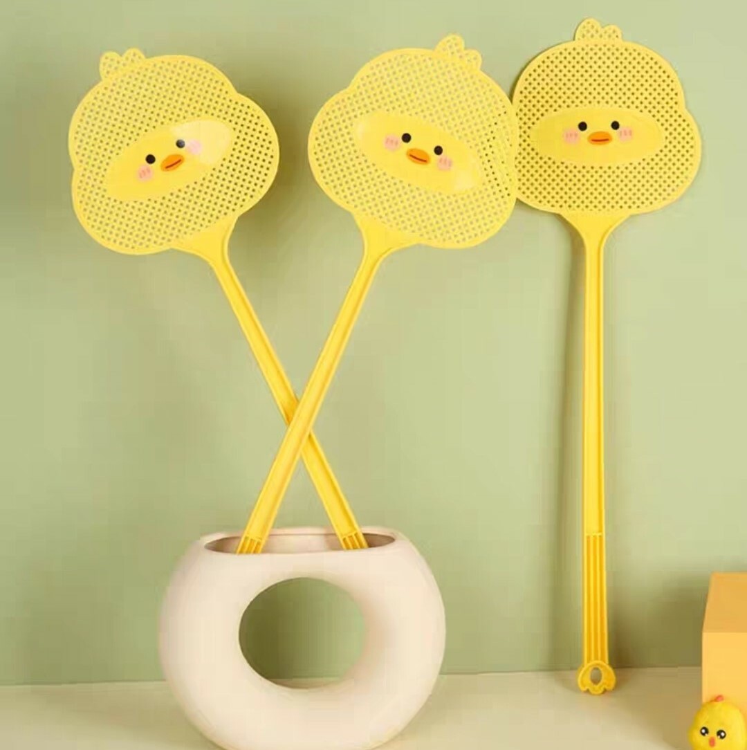 可愛小黃鴨拍蚊神器(買一送一)