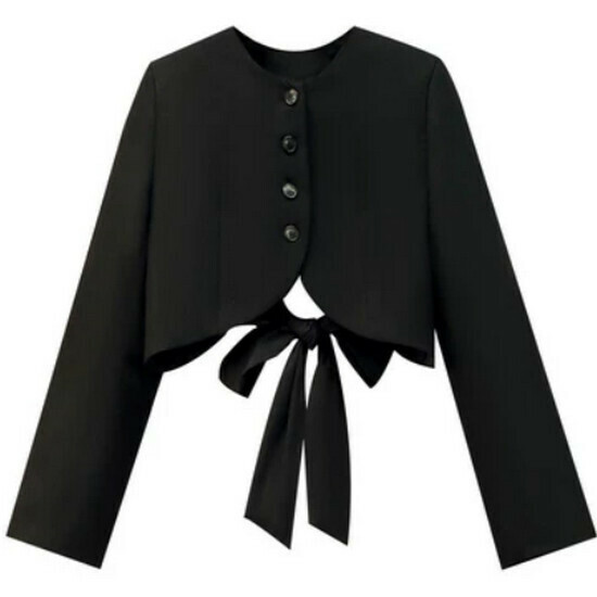 Hot selling short blazer [black] [M-4XL size] (please contact customer service to confirm the delivery size after placing the order)
