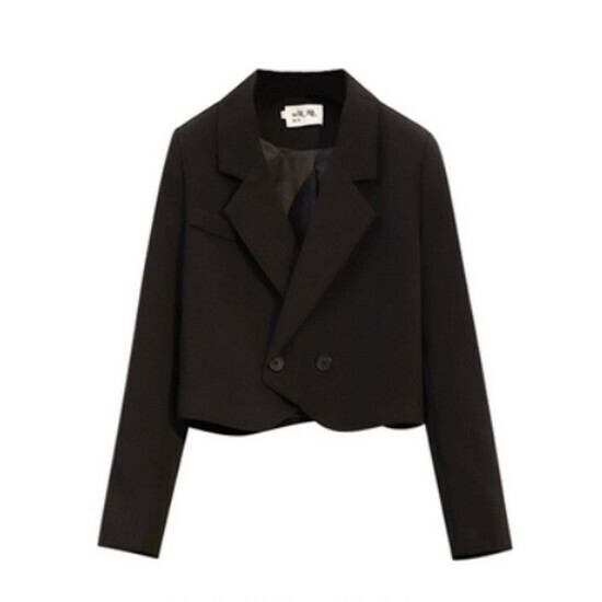 Hot selling short blazer [black] [size L-4XL] (please contact customer service to confirm the delivery size after placing the order)