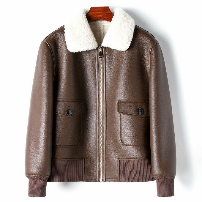 Hot selling wool particle lining jacket (M/L size) (brown) (contact customer service after placing order to confirm delivery size)
