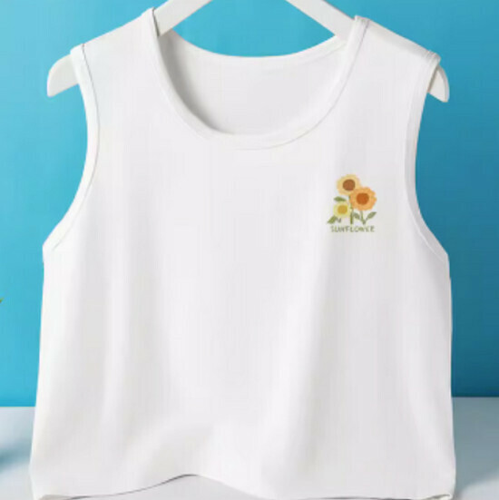 Hot selling short vest pure cotton [White (Xiangyang Duoduo)] [S-2XL size] (please contact customer service to confirm the delivery size after placing the order)