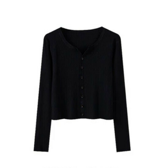 Hot selling V-neck air-conditioned sweater [black] [one size fits all]