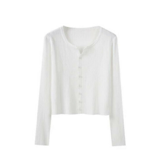 Hot selling V-neck air-conditioned sweater [white] [one size fits all]