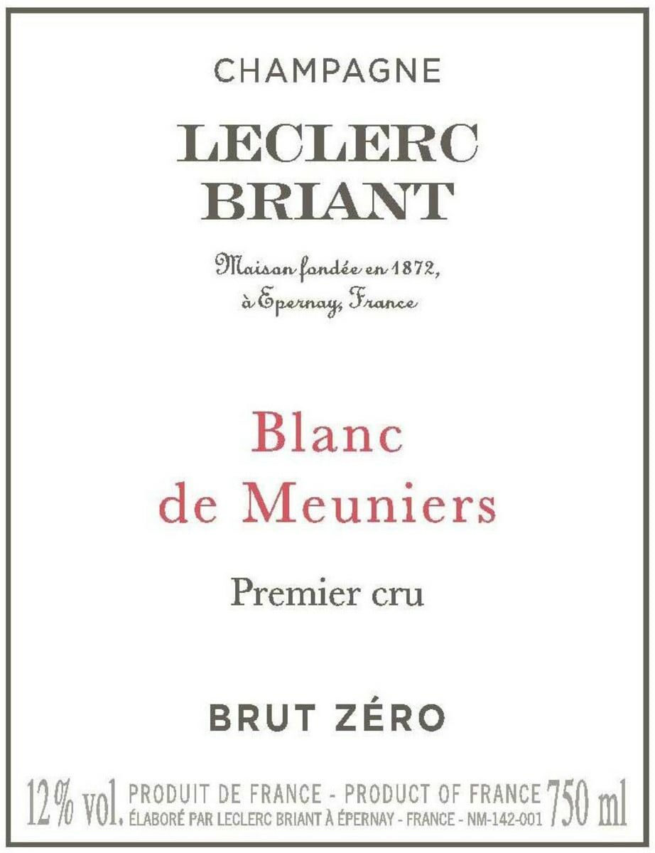 Leclerc Briant Blanc de Meuniers Brut Zero 2016 (JD93)