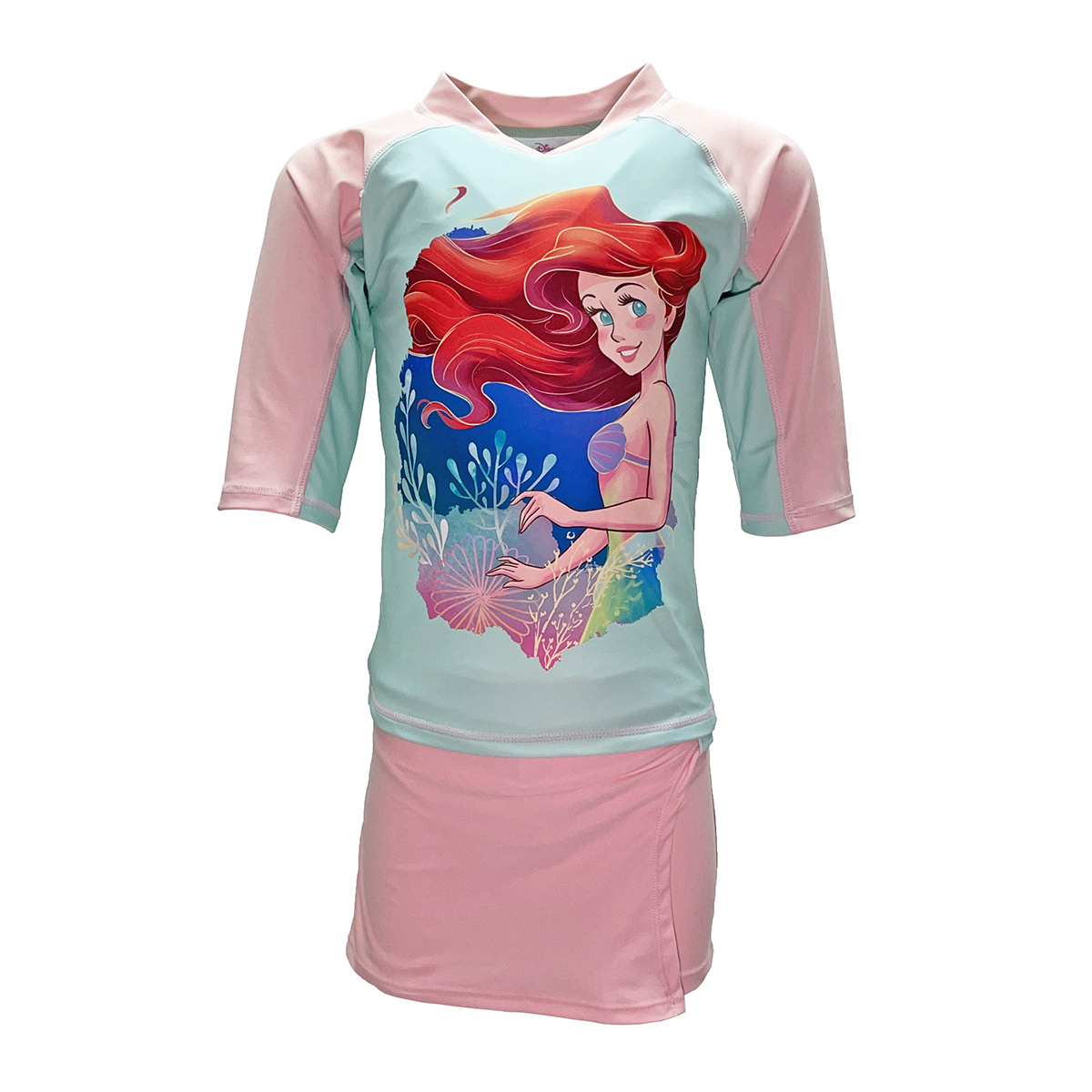 兒童小魚仙游泳防曬套裝 - 粉紅