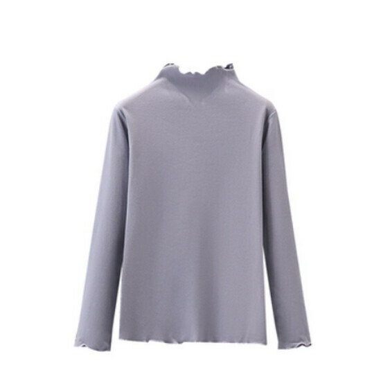 Hot selling half turtleneck bottoming T-shirt [blue] [M-4XL size] (please contact customer service to confirm the delivery size after placing the order)