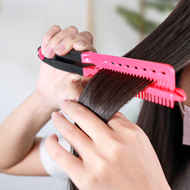 V型夾式美髮造型梳【AO008】
