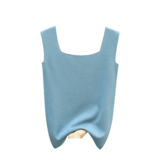 Hot selling thin ice silk camisole [blue] [one size fits all]