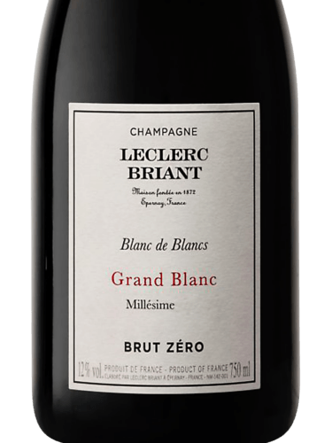 Leclerc Briant Grand Blanc de Blancs Brut Zero 2015