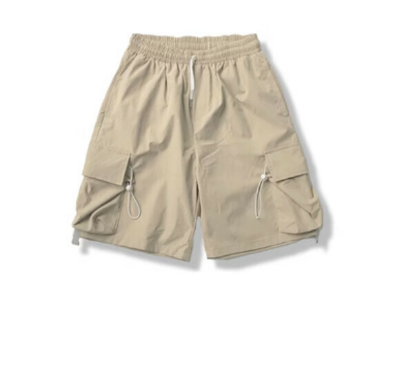 熱推簡約寬鬆運動五分褲（卡其色）【M-2XL碼】【下單後聯絡客服確認發貨尺碼】
