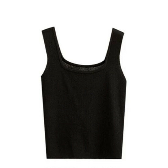 Hot selling ice silk camisole [black] [one size fits all]