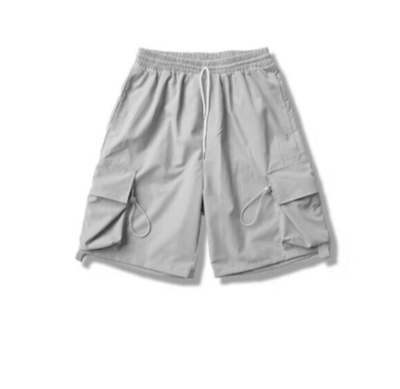 熱推簡約寬鬆運動五分褲（灰色）【M-2XL碼】【下單後聯絡客服確認發貨尺碼】