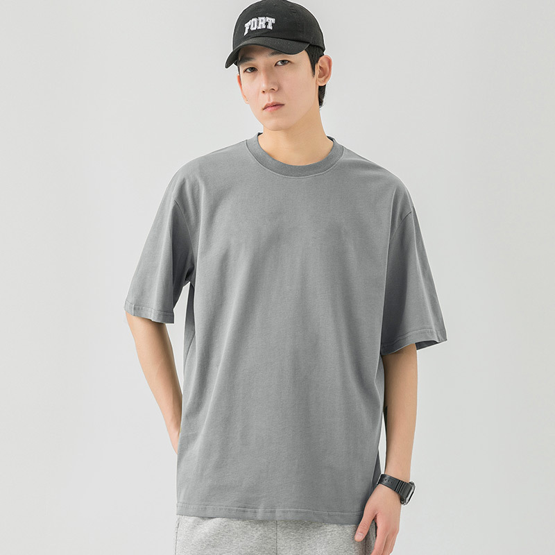 熱推寬鬆休閒短袖T恤(M-3XL碼 蒼穹灰)(下單後聯絡客服確認發貨尺碼)