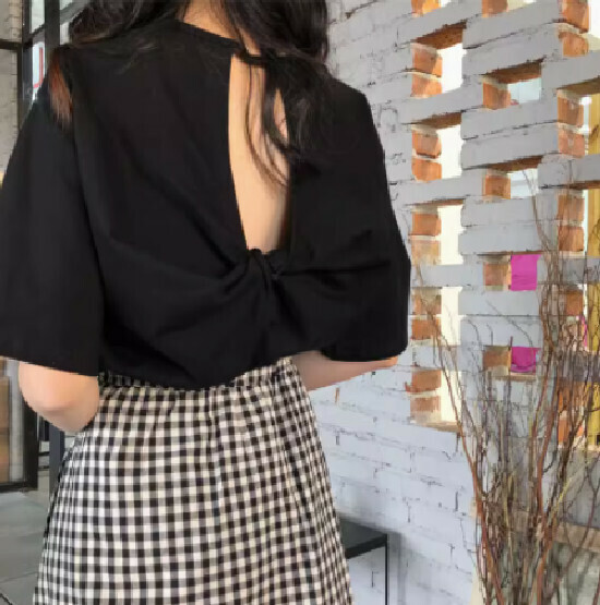 熱賣寬鬆短袖t恤【黑色】【M-2XL】（下單後請聯絡客服確認發貨尺碼）
