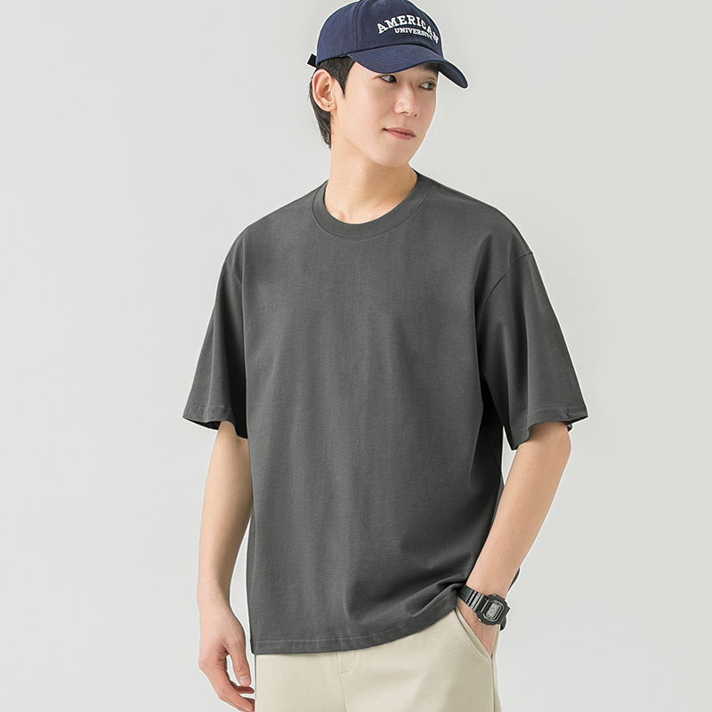 熱推寬鬆休閒短袖T恤(M-3XL碼 世家灰)(下單後聯絡客服確認發貨尺碼)