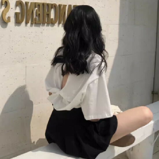 熱賣寬鬆短袖t恤【白色】【M-2XL】（下單後請聯絡客服確認發貨尺碼）