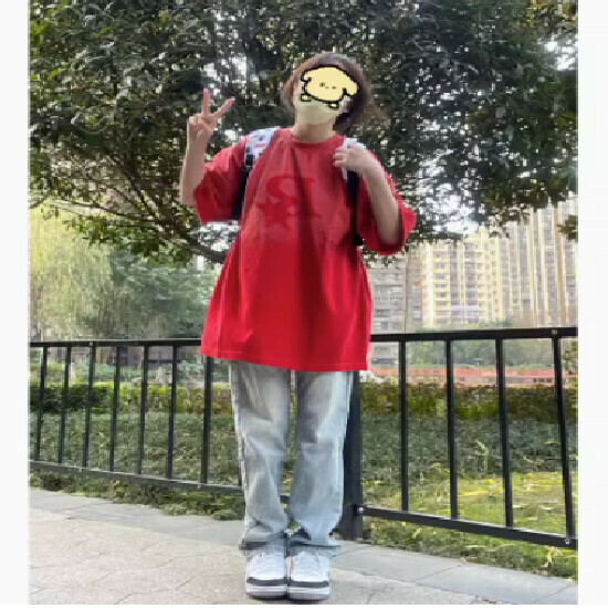 熱賣短袖t恤【紅色】【M-2XL】（下單後請聯絡客服確認發貨尺碼）